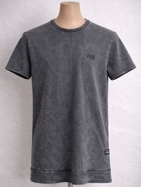 JJO Gray Washed T-Shirt Size M Cotton Short Sleeve Casual Tee
